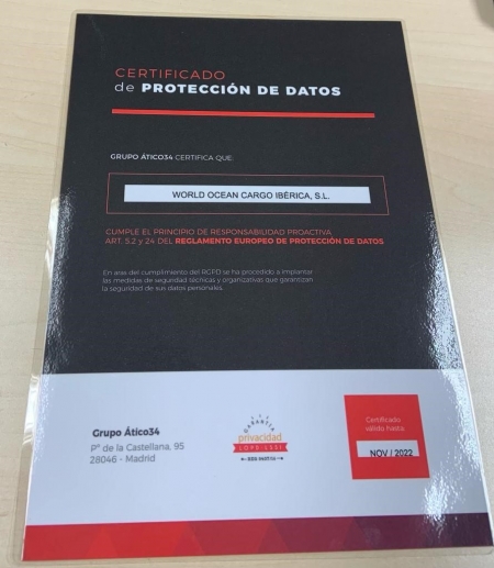 El certificado RGPD