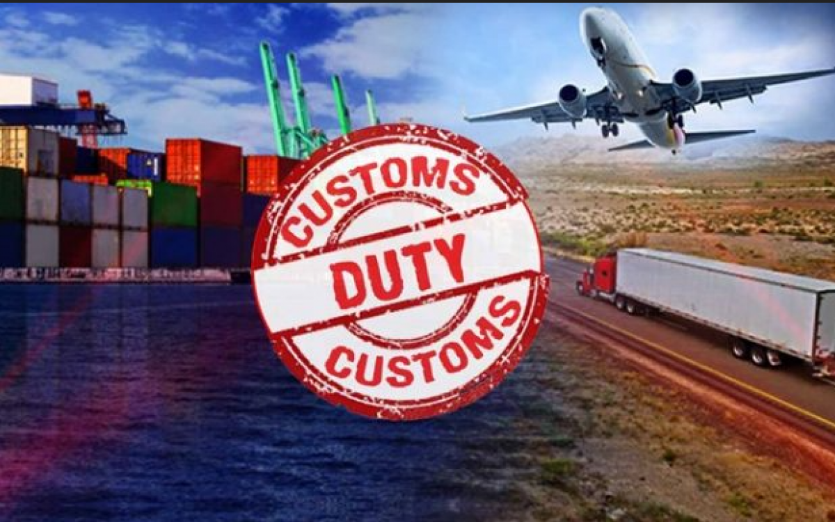 From what amount is customs paid?